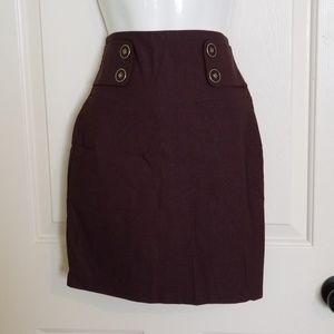 Sakkas Short Skirt with Decorative Buttons - Sm